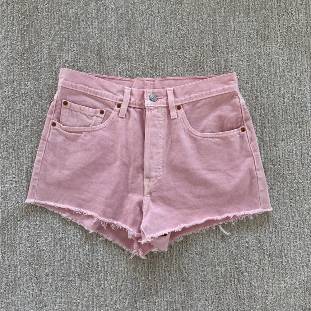 Levi's Pink 501 Jean Shorts